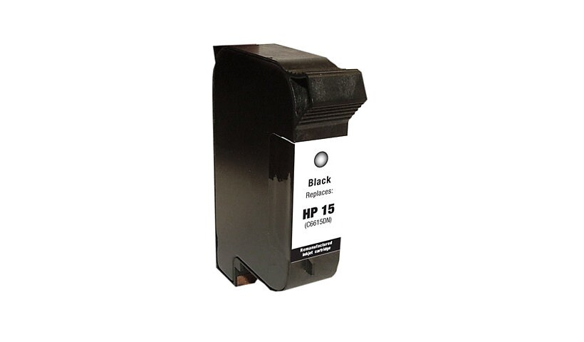 Clover Remanufactured Ink for HP 15 (C6615DN), Black, 600 page yield