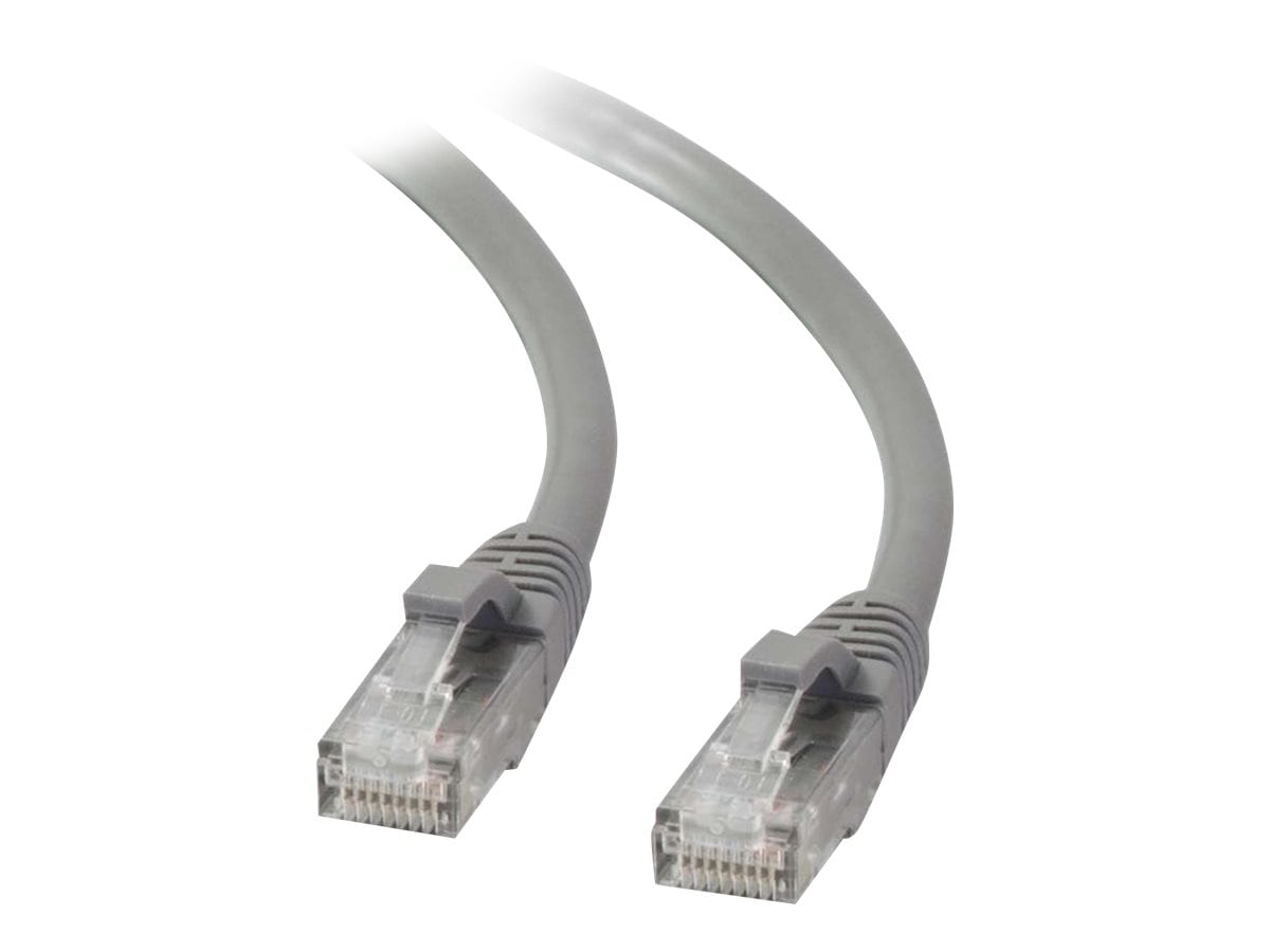 C2G 10ft Cat5e Snagless Unshielded (UTP) Ethernet Cable - Cat5e Network Patch Cable - PoE - Gray