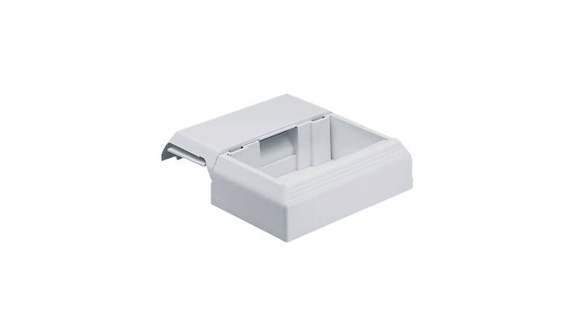 Panduit Workstation Outlet Center Offset Box - cable raceway interface box