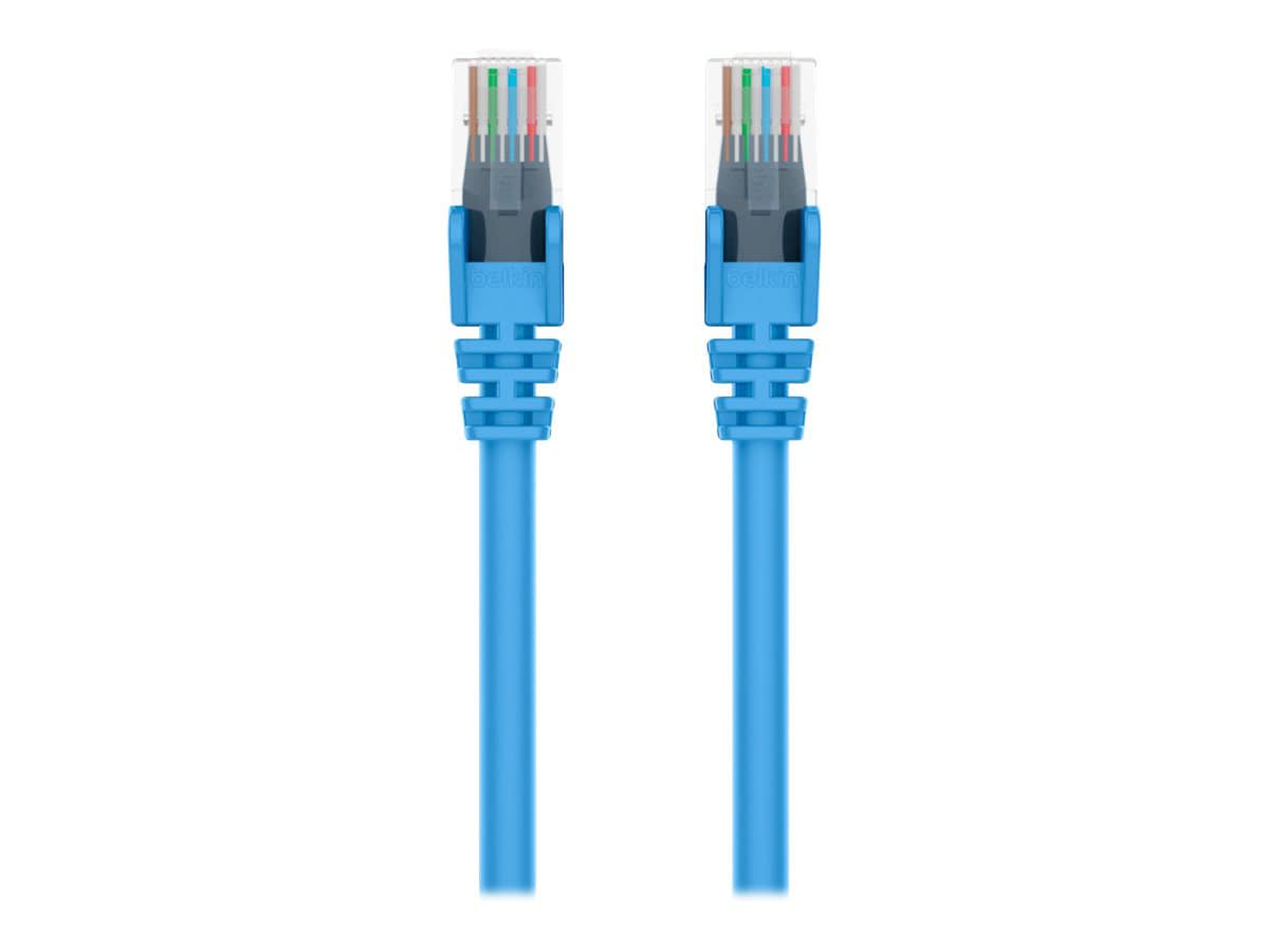 Belkin 3' Cat6 550MHz Gigabit Snagless Patch Cable RJ45 M/M PVC Blue 3ft