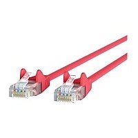 Belkin Cat6 7ft Red Ethernet Patch Cable, UTP, 24 AWG, Snagless, Molded, RJ45, M/M, 7'