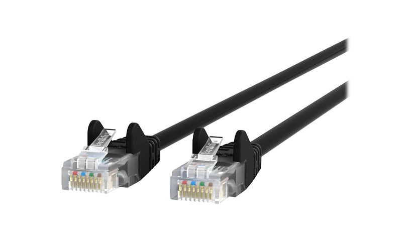 Belkin Cat6 50ft Black Ethernet Patch Cable, UTP, 24 AWG, Snagless, Molded, RJ45, M/M, 50'