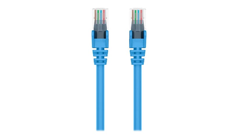 Belkin Cat6 50ft Blue Ethernet Patch Cable, UTP, 24 AWG, Snagless, Molded, RJ45, M/M, 50'