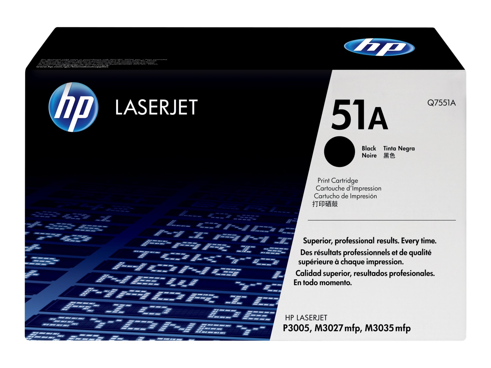 HP 51A (Q7551A) Original Laser Toner Cartridge - Single Pack - Black - 1 Each