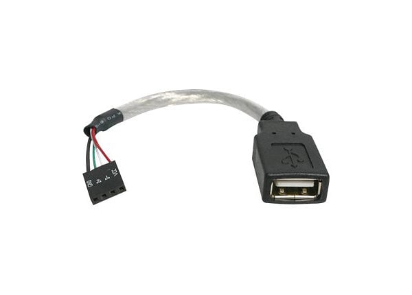 weekend Fødested dobbelt StarTech.com 6in USB 2.0 A to USB 4 Pin to Motherboard Header Adapter F/F -  USBMBADAPT - -