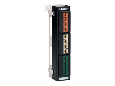 PANDUIT NetKey 12-Port Modular Faceplate Patch Panel