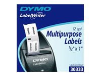 DYMO LabelWriter MultiPurpose 2-up permanent Adhesive Labels