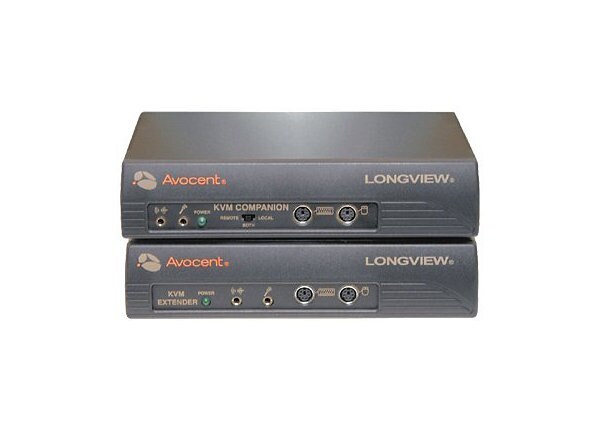 Avocent LongView Companion LV830 Transmitter and Receiver - rallonge écran-clavier-souris/audio/série