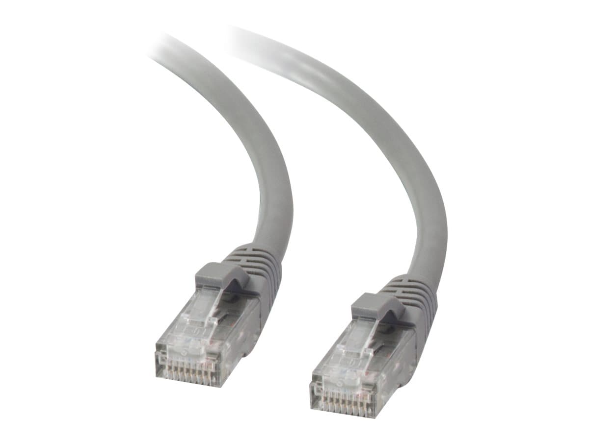C2G 14ft Cat5e Snagless Unshielded (UTP) Ethernet Cable - Cat5e Network Patch Cable - PoE - Gray