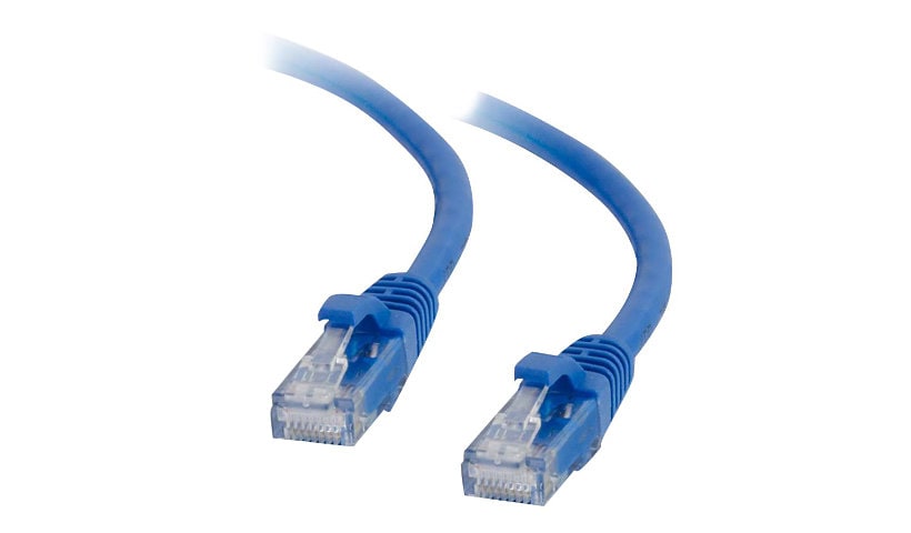 C2G 14ft Cat5e Snagless Unshielded (UTP) Ethernet Cable - Cat5e Network Patch Cable - PoE - Blue