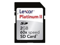 Lexar Platinum II - flash memory card - 2 GB - SD