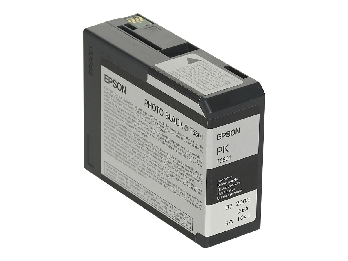 Epson T5801 - photo black - original - ink cartridge