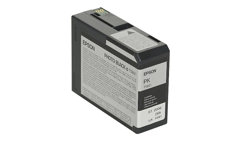 Epson T5801 - photo black - original - ink cartridge