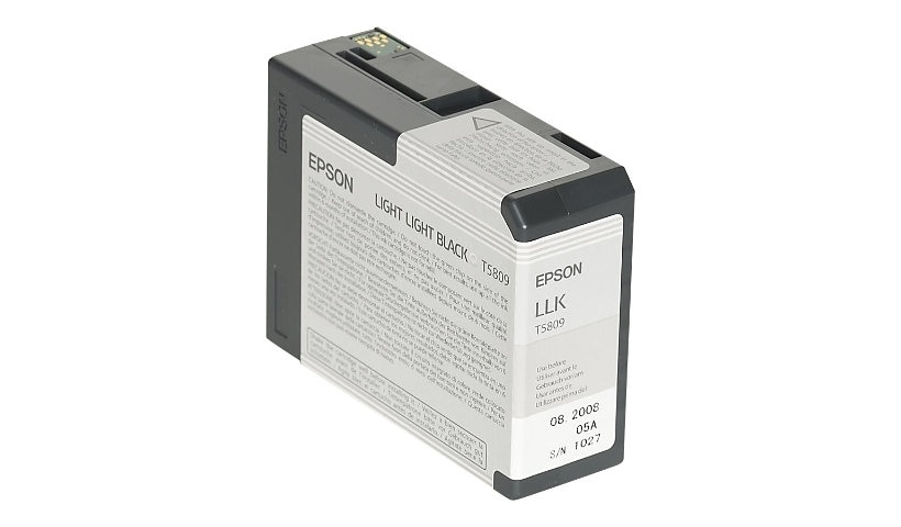 Epson T580 - light light black - original - ink cartridge