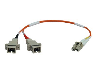 Tripp Lite 0.3M Duplex Multimode Fiber 62.5/125 Adapter LC-M/SC-F 1ft