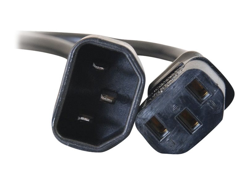 Thumbnail 2 of 4 for C2G 6ft Computer Power Extension Cord - 18 AWG - IEC320C14 to IEC320C13