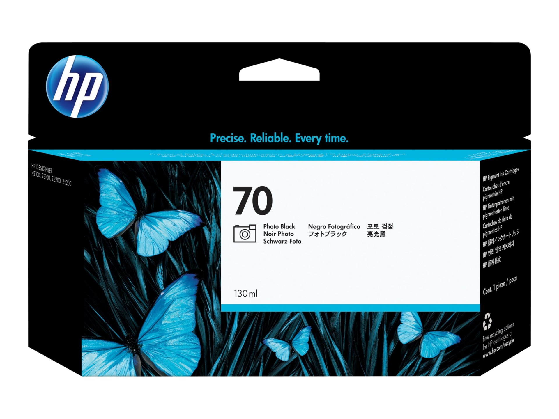 HP 70 (C9449A) Original Inkjet Ink Cartridge - Single Pack - Photo Black - 1 Each