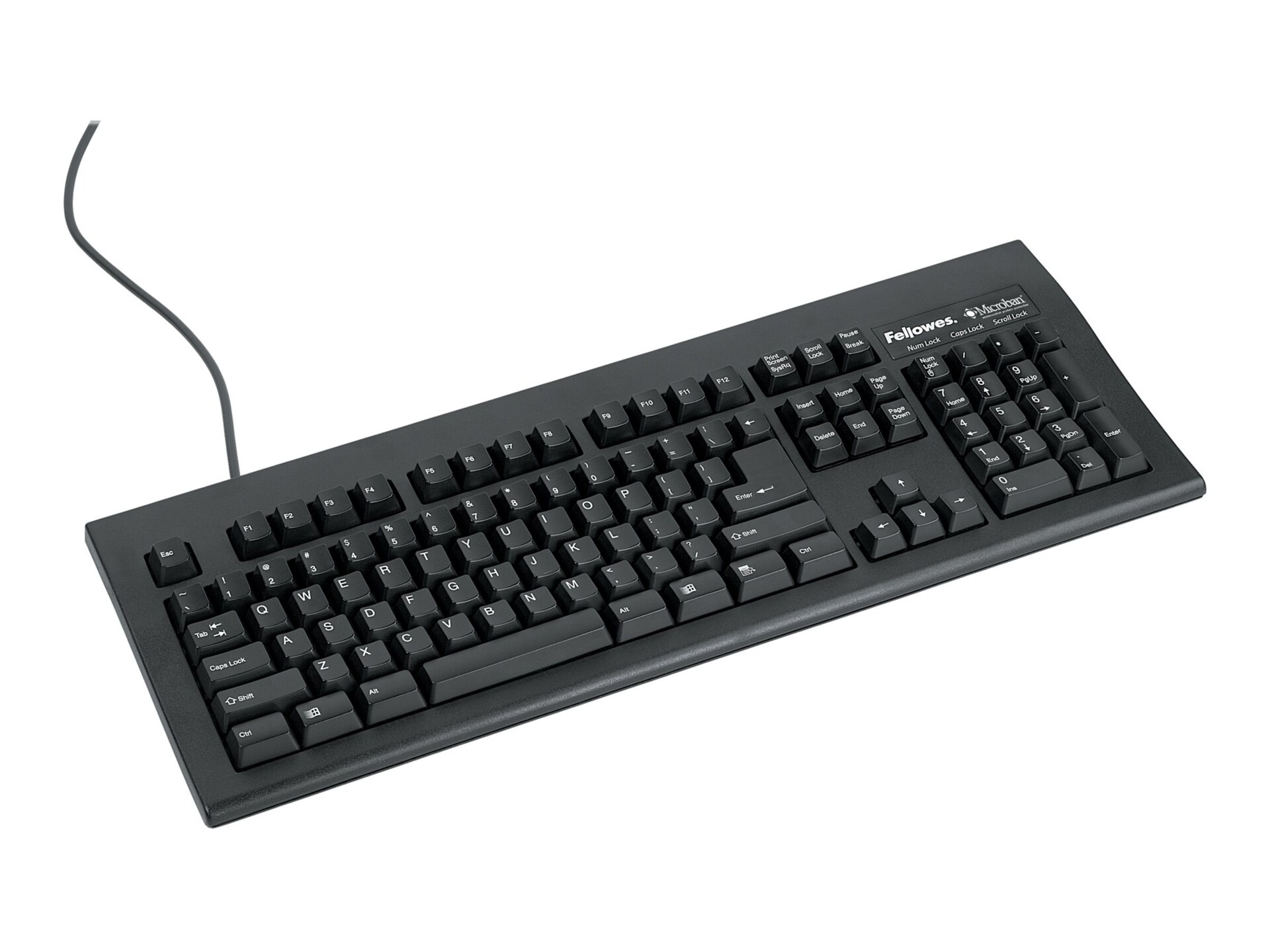 Fellowes Basic 104 Keyboard with Microban® Protections