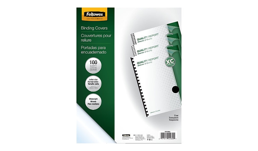 Fellowes Crystals - 100 pcs. - binding cover