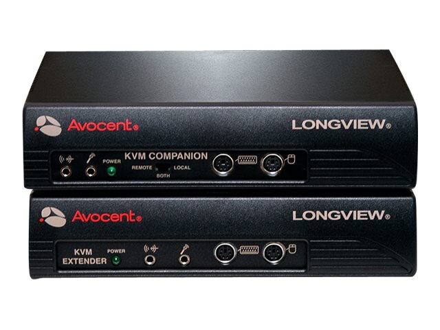 Avocent LongView LV430 Transmitter and Receiver - KVM / audio / serial extender