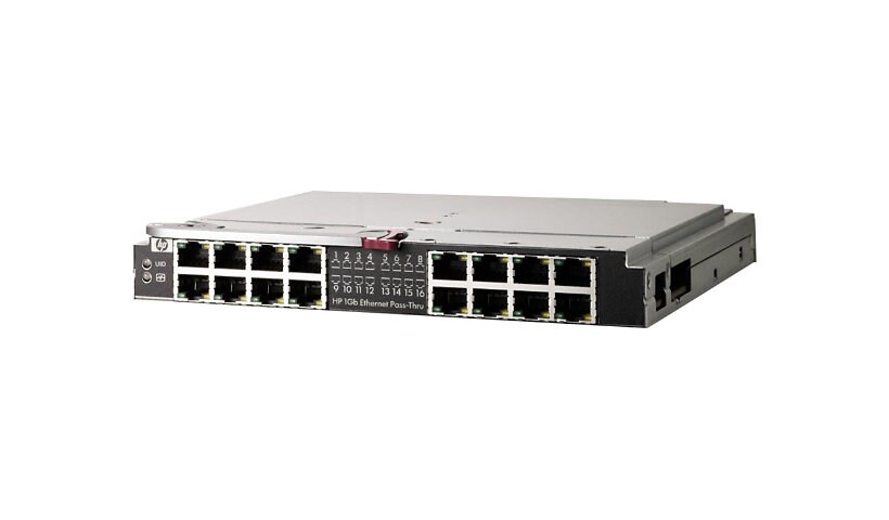 HPE 1Gb Ethernet Pass-Thru Module - expansion module - Gigabit Ethernet x 1