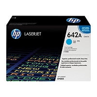 HP 642A (CB401A) Original Standard Yield Laser Toner Cartridge - Single Pack - Cyan - 1 Each