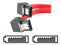 StarTech.com Right Angle Latching SATA Serial ATA Cable - Serial ATA cable - 1.5 ft