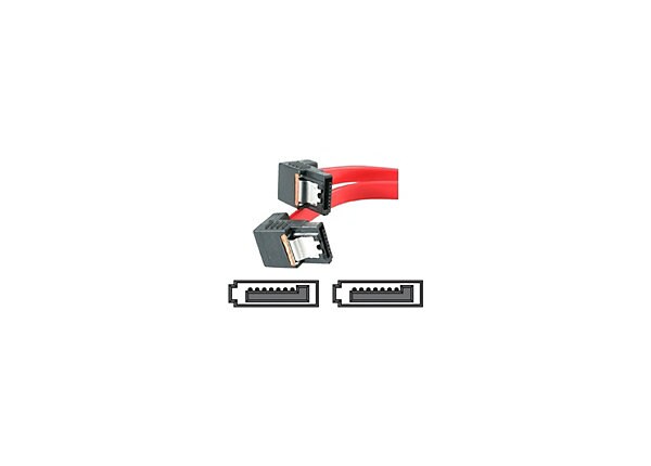 StarTech.com Right Angle Latching SATA Serial ATA Cable - Serial ATA cable - 1.5 ft