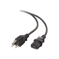 Belkin C13 (F) to 5-15 (M) AC Power Replacement Cable - 6 feet - Black