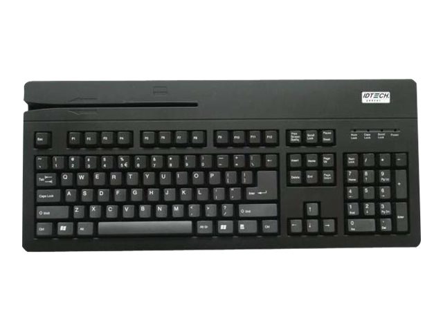 ID Tech VersaKey with MagStripe Reader - keyboard - black