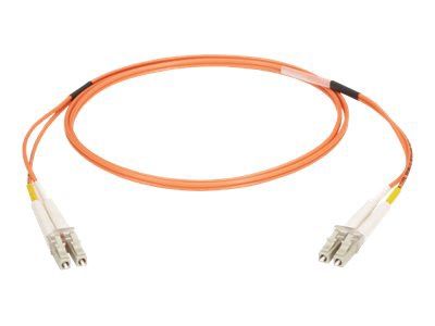 Black Box 3M LC/LC Duplex Multimode 50/125 OM2 Fiber Cable, Orange, 10ft