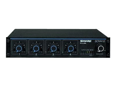 Shure SCM410 analog mixer - 4-channel