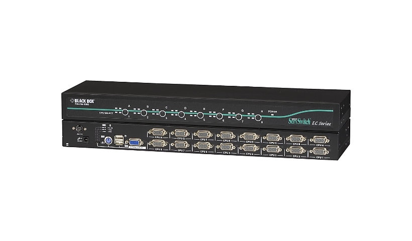Black Box ServSwitch EC for PS/2 and USB Servers and PS/2 or USB Consoles - KVM switch - 16 ports