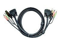 ATEN 6ft. DVI Video KVM Cable with USB and Audio (speaker & microphone)