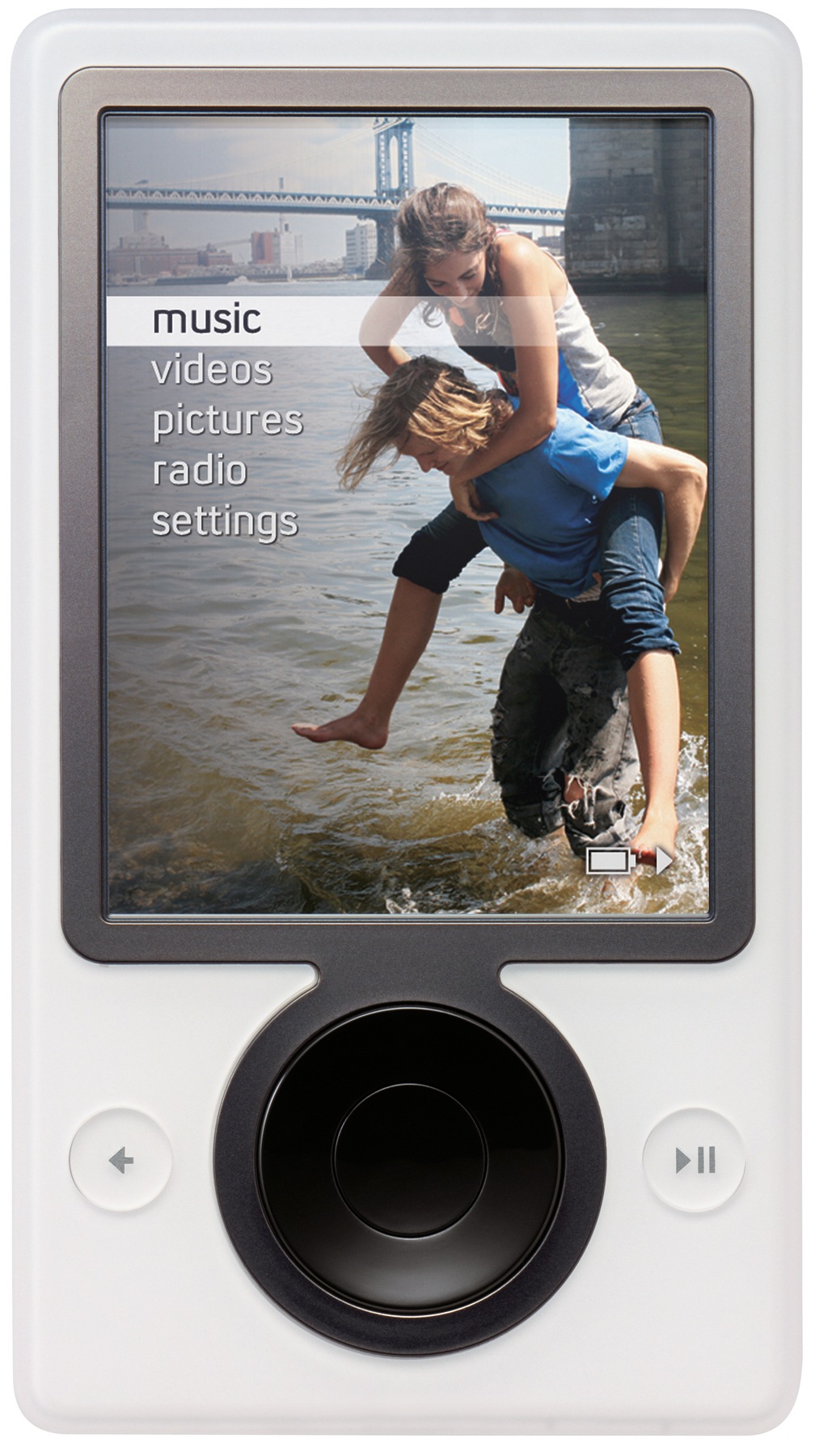 Microsoft 30GB Zune MP3 Player, White