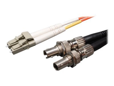 Thumbnail 2 of 4 for Eaton Tripp Lite Series 0.3M Duplex Multimode Fiber Optic 50/125 Adapter LC/ST M/F 1ft 1' 0.3 Meter - network cable -