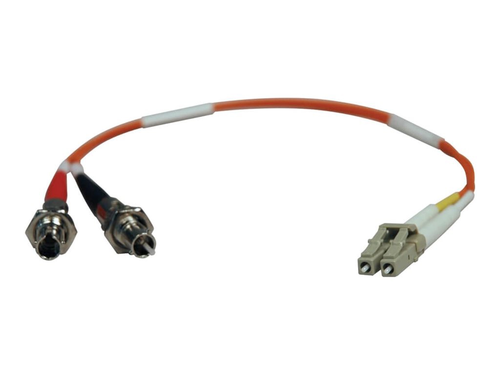 Thumbnail 4 of 4 for Eaton Tripp Lite Series 0.3M Duplex Multimode Fiber Optic 50/125 Adapter LC/ST M/F 1ft 1' 0.3 Meter - network cable -