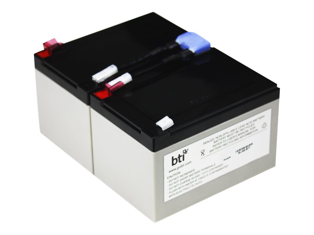 BTI RBC6-SLA6-BTI SEALED LEAD ACID BATTERY FOR APC BP1000, BP1000I, BP1100, SMT1000, SMT1000C, SMT1000I, SU1000,