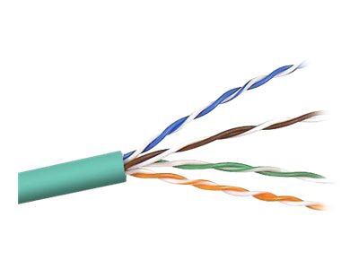 Belkin Cat5e/Cat5 1000ft Green Solid Bulk Cable, PVC, 4PR, 24 AWG, 1000'