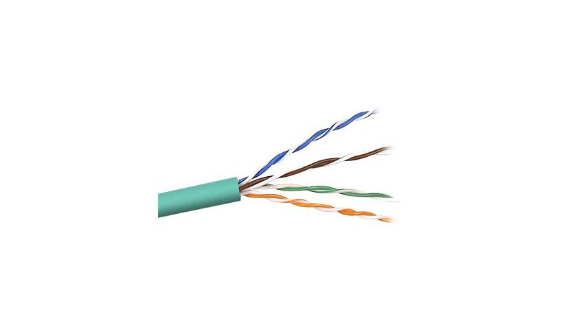 Belkin Cat5e/Cat5 1000ft Green Solid Bulk Cable, PVC, 4PR, 24 AWG, 1000'