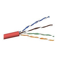 Belkin Cat5/Cat5e Bulk Cable, 1000ft, Red, Solid, PVC, UTP, 1000'