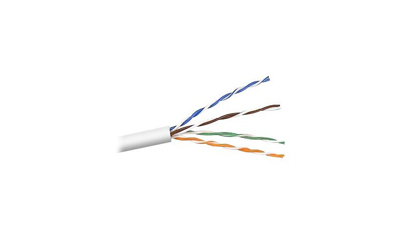 Belkin Cat5/Cat5e Bulk Cable, 1000ft, White, Solid, PVC, UTP, 1000'