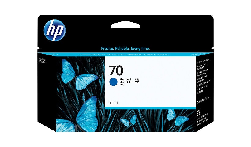 HP 70 (C9458A) Original Inkjet Ink Cartridge - Single Pack - Blue - 1 Each