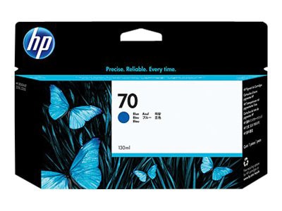 Thumbnail 2 of 4 for HP 70 (C9458A) Original Inkjet Ink Cartridge - Single Pack - Blue - 1 Each
