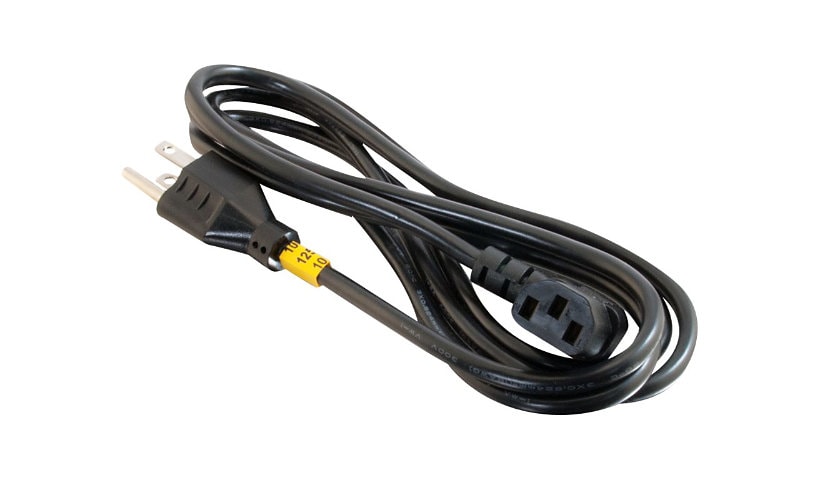 C2G 6ft Universal Right Angle Power Cord - 18 AWG - 5-15P to IEC320C13R