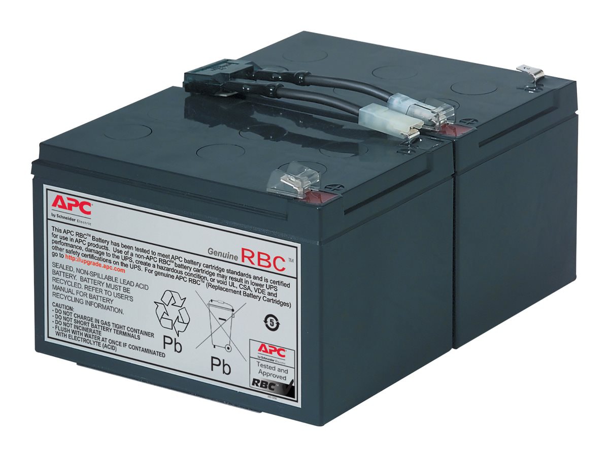 APC by Schneider Electric Replacement Battery Cartridge, VRLA battery, 11Ah, 12VDC, 2-year warranty