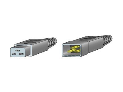 Cisco Jumper - power cable - IEC 60320 C20 to IEC 60320 C19 - 9 ft