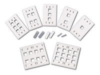 C2G 2-PORT KEYSTONE WALLPLATE IVORY