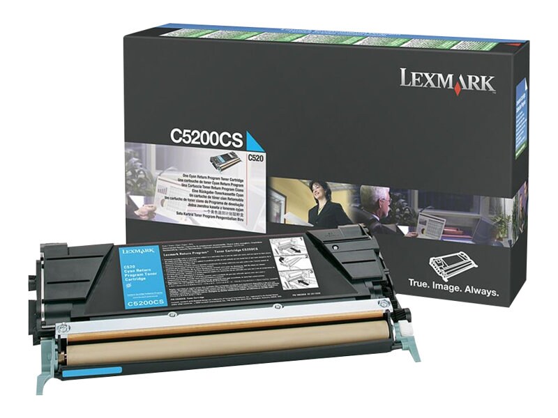 Lexmark - cyan - original - toner cartridge - LCCP, LRP