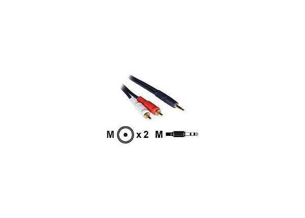 C2G 25'CBL AUD ADPT 3.5MM-M-TO(2)RCA